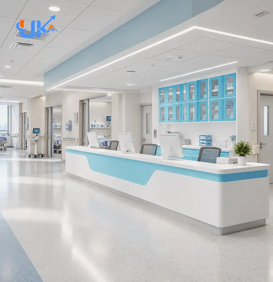 Circular Healthcare Reception Desk